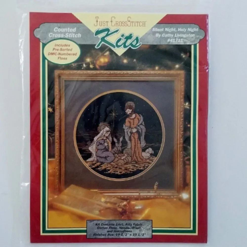 Silent Night Holy Night Just Cross Stitch Cathy Livingston Kit No 41711